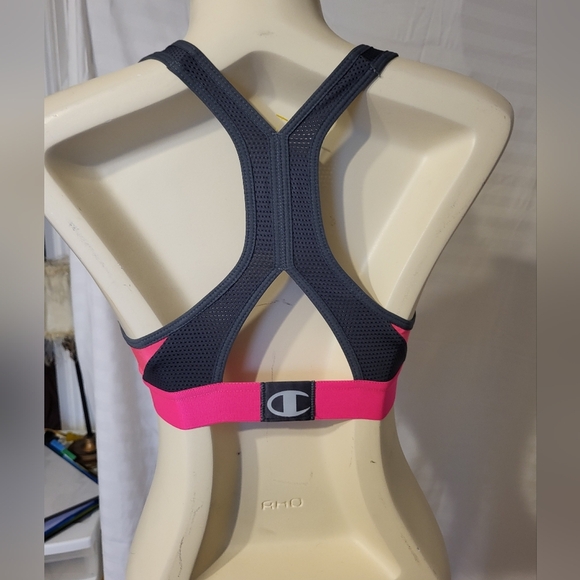 Champion Pink and Black Women's Sports Bra, Size Small - Picture 2 of 4